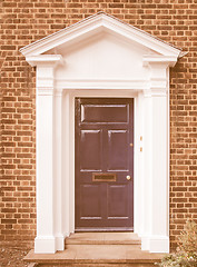 Image showing  British door vintage