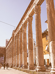 Image showing Retro looking Colonne di San Lorenzo Milan