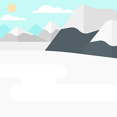 Image showing Background of snow capped mountain.