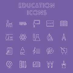 Image showing Education icon set.