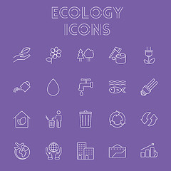 Image showing Ecology icon set.