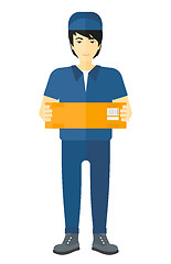 Image showing Man delivering box.