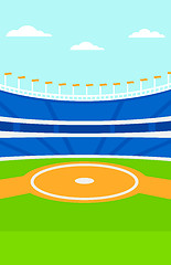 Image showing Background of baseball stadium.