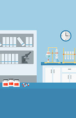 Image showing Background of laboratory interior.