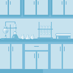 Image showing Background of laboratory interior.