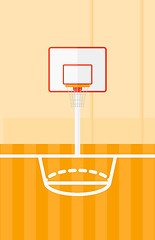 Image showing Background of basketball court.