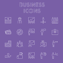 Image showing Business icon set.