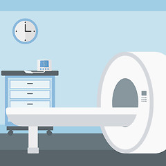 Image showing Background of hospital room with MRI machine.