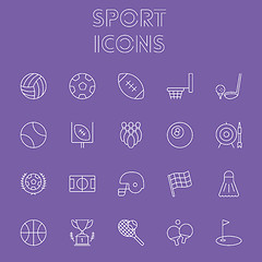 Image showing Sport icon set.
