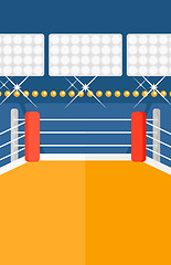 Image showing Background of boxing ring.