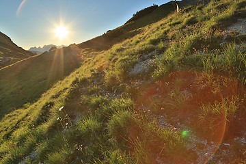 Image showing Alpine Sunset