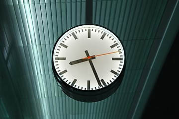 Image showing Clock at a Station