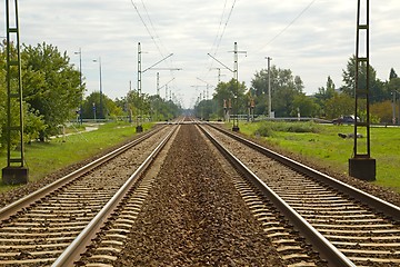 Image showing Railroad Track Pair