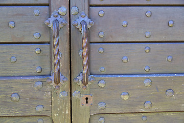 Image showing abstract  house  door     in    the milano old        closed  na