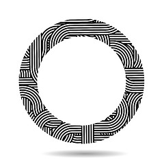 Image showing Circle Striped Frame