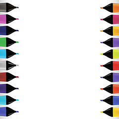 Image showing Set od Colorful Markers