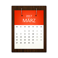 Image showing Calendar Planning German 2017