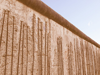 Image showing Berlin Wall vintage