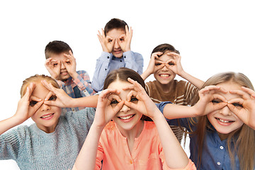 Image showing happy children making faces and having fun