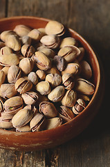 Image showing Close up shot of pistachios