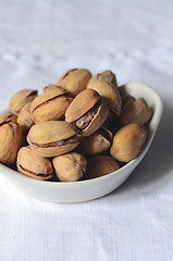 Image showing Close up shot of pistachios