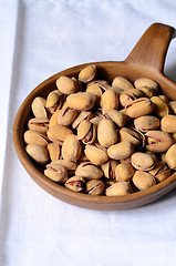 Image showing Close up shot of pistachios