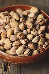 Image showing Close up shot of pistachios