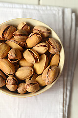 Image showing Close up shot of pistachios