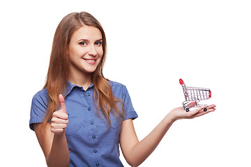 Image showing Shopping concept woman