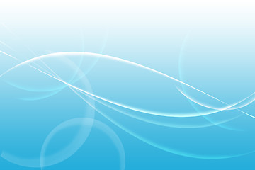 Image showing Abstract blue background illustration