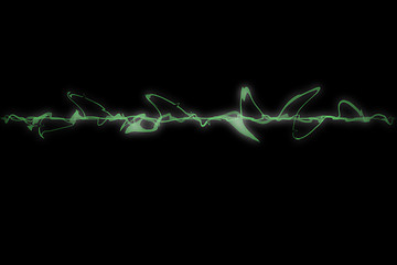 Image showing Abstract green amplitude