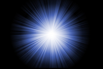 Image showing Blue abstract flash, illustration