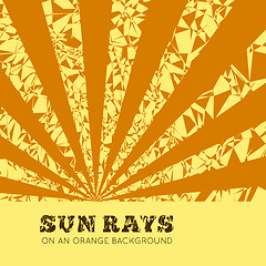 Image showing Sun rays vector background