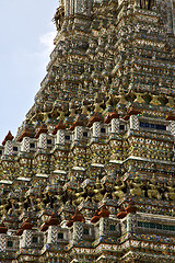 Image showing asia  thailand  in  bangkok   cross colors  roof wat  palaces   