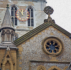 Image showing door southwark  cathedral in london england old  construction an