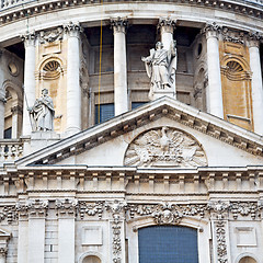 Image showing st paul cathedral in london england old construction and religio