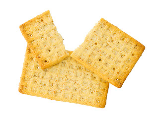 Image showing Simple crackers isolated