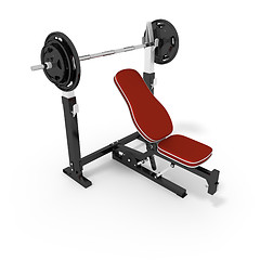 Image showing bodybuilder bench
