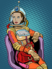 Image showing Space girl beauty sexy science fiction