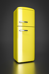 Image showing yellow refrigerator