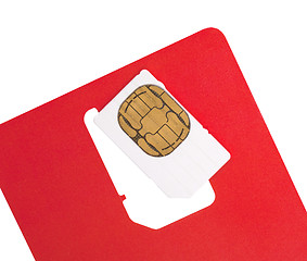 Image showing Blank sim card, isolated