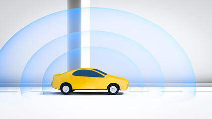 Image showing connected automotive car