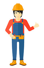 Image showing Builder showing thumbs up.