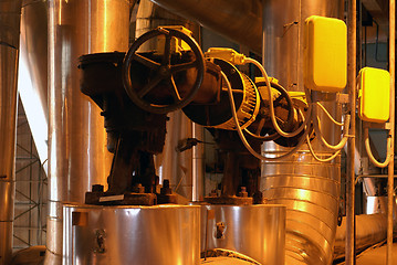 Image showing Pipes inside energy plant