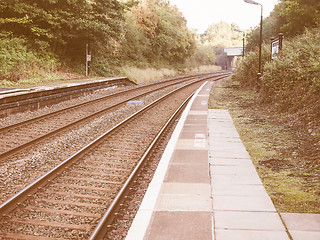 Image showing  Railway track vintage