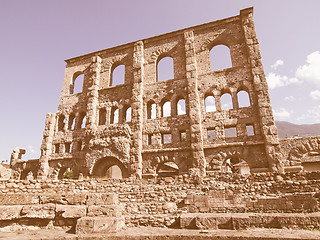 Image showing Roman Theatre Aosta vintage