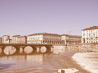 Image showing Piazza Vittorio, Turin vintage