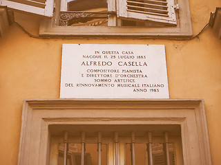 Image showing Alfredo Casella house vintage