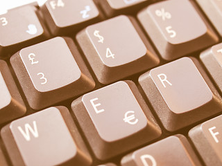 Image showing  Computer keyboard vintage