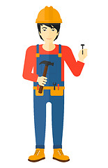 Image showing Cheerful repairman engineer.